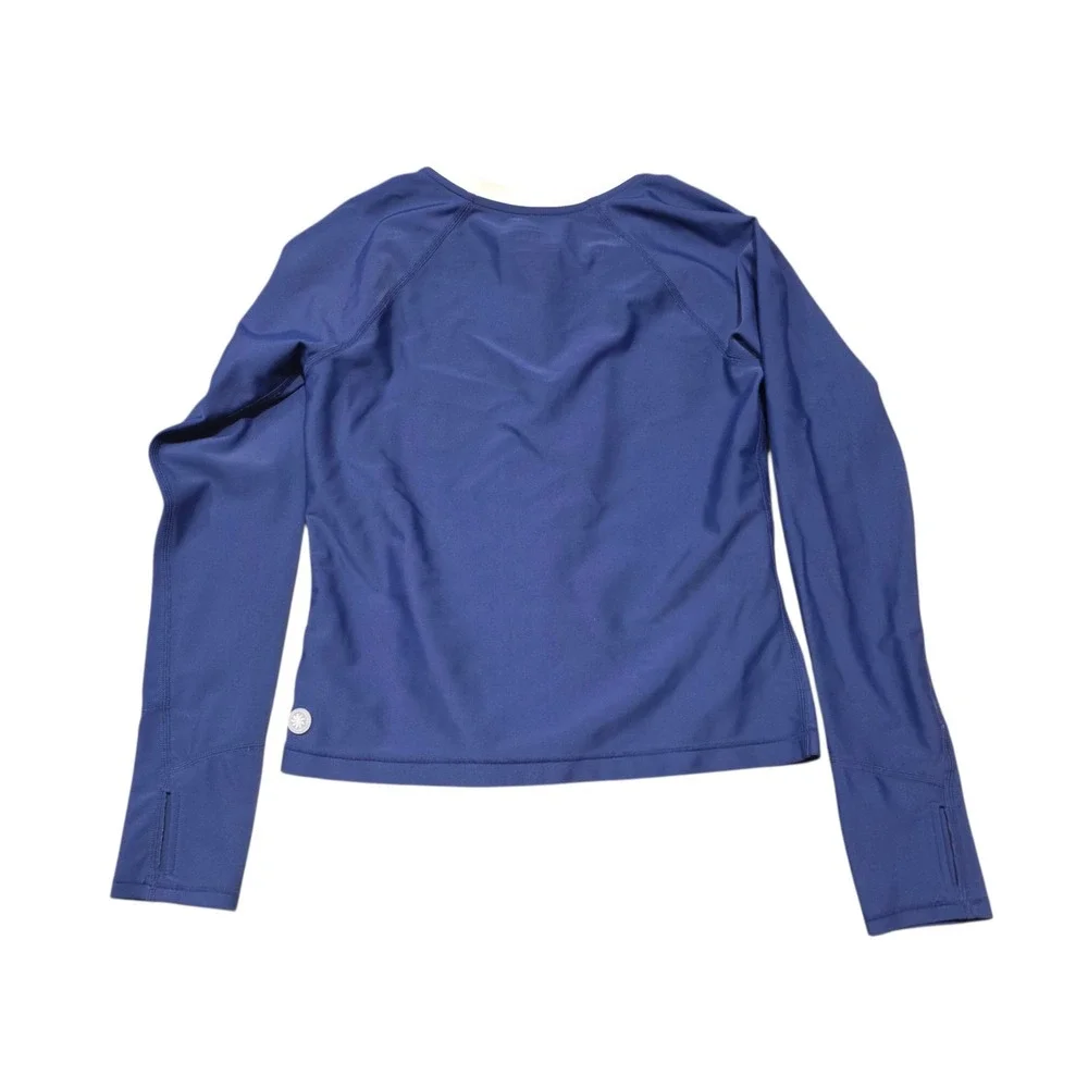 Athleta Girl Surf Break Rashguard Jacket Long‎ Sleeve Zip Up Blue M 8-10